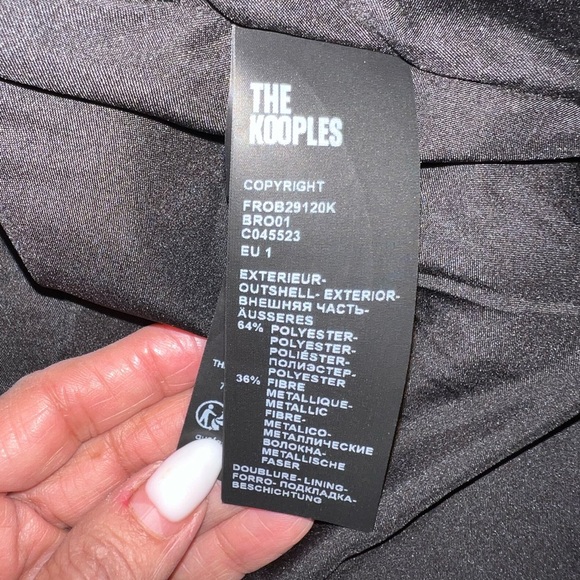 THE KOOPLES METALLIC BRONZE SHORT DRESS SIZE 1/Small NWT The Luxe dress - Picture 10 of 16